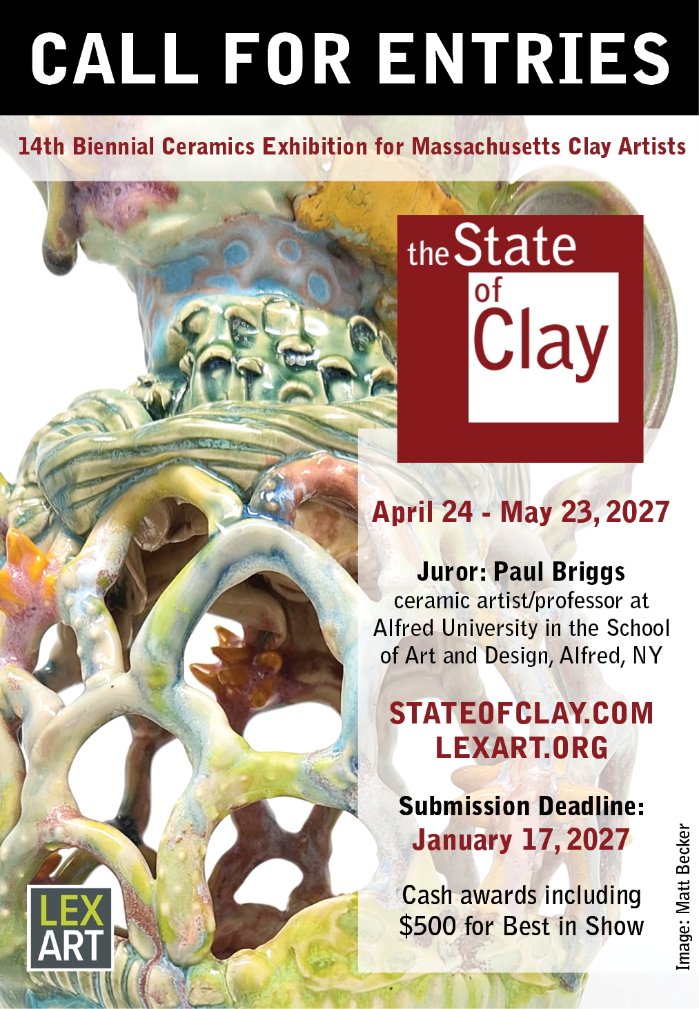 State of Clay 2027 Call For Entries